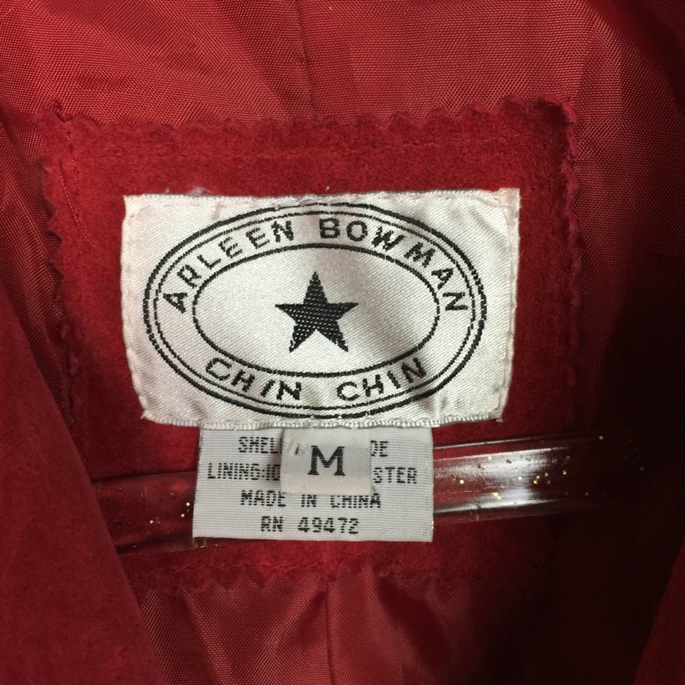 Red Suede Women's Blazer - Picture 6 of 9